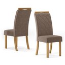 Ver imagem 5 de Conjunto Sala de Jantar Tampo MDF Canto Reto 160 Cm 06 Cadeiras Arian Casa 812