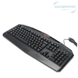 Tecrado Gamer Com Apoio Aos Pulsos Para Jogos No Computador - 2 Tecrado Gamer Com Apoio Aos Pulsos Para Jogos No Computador - 2