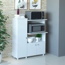 Ver imagem 2 de Balcão Multiuso para Forno e Micro-ondas com 3 Portas Multimóveis Cr20341 Branco