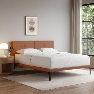 Base Box Cama Japonesa Toquio Queen Linho Telha