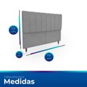 Ver imagem 6 de Cabeceira Estofada Moderna e Elegante para Cama de Casal 140 Eros Suede
