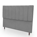 Ver imagem 4 de Cabeceira Estofada Moderna e Elegante para Cama de Casal 140 Eros Suede