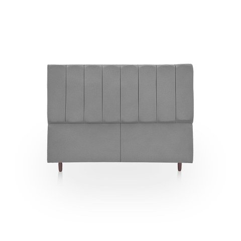Cabeceira Estofada Moderna e Elegante para Cama de Casal 140 Eros Suede