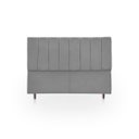 Ver imagem 1 de Cabeceira Estofada Moderna e Elegante para Cama de Casal 140 Eros Suede
