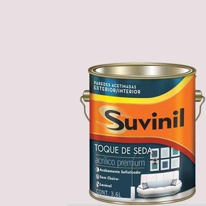 Tinta Acrilica Acetinada Toque de Seda Suvinil Bodas de Rosa 3,6lts.