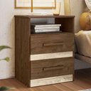 Ver imagem 7 de Mesa de Cabeceira Apolo Castanho Wood Flex - Moval