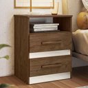 Ver imagem 6 de Mesa de Cabeceira Apolo Castanho Wood Flex - Moval