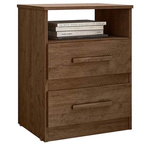 Mesa de Cabeceira Apolo Castanho Wood Flex - Moval