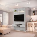 Ver imagem 1 de Painel Ripado para TV até 60 Polegadas com LED MDF 143CMX240CM Nicho Trento