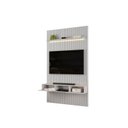 Ver imagem 6 de Painel para Tv até 60 Polegadas 240cmx143cm Ripado com Nicho e LED Trento