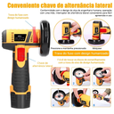 Ver imagem 2 de Lixadeira Esmerilhadeira Portátil Recarregável sem Fio 2 Baterias 12v Cor Amarelo