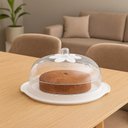 Ver imagem 5 de Boleira Porta Bolo 5 em 1 Cúpula Suporte Tampa Prato Pães Sobremesa Confeitaria Padaria B