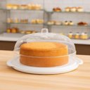 Ver imagem 3 de Boleira Porta Bolo 5 em 1 Cúpula Suporte Tampa Prato Pães Sobremesa Confeitaria Padaria B