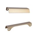 Ver imagem 3 de Kit 6 Puxadores Alça Sobrepor Dourado 128mm Armários Gavetas Torralba Pv22 Móveis