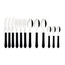 Ver imagem 4 de Faqueiro Tramontina Leme com Lâminas em Aço Inox e Cabos de Polipropileno Preto 12 Peças Tramontina