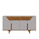Ver imagem 4 de Aparador Celeste Off White Nature 4 Portas 2 Gavetas MDF MDP