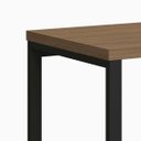 Ver imagem 6 de Escrivaninha Mesa para Escritório Industrial com Passa-Cabos 120x70cm Office Carvalho/Munique Marrom