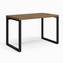 Ver imagem 2 de Escrivaninha Mesa para Escritório Industrial com Passa-Cabos 120x70cm Office Carvalho/Munique Marrom