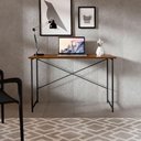 Ver imagem 4 de Aparador Estilo Industrial 90 Cm Miami Klm Móveis Imbuia/ Preto