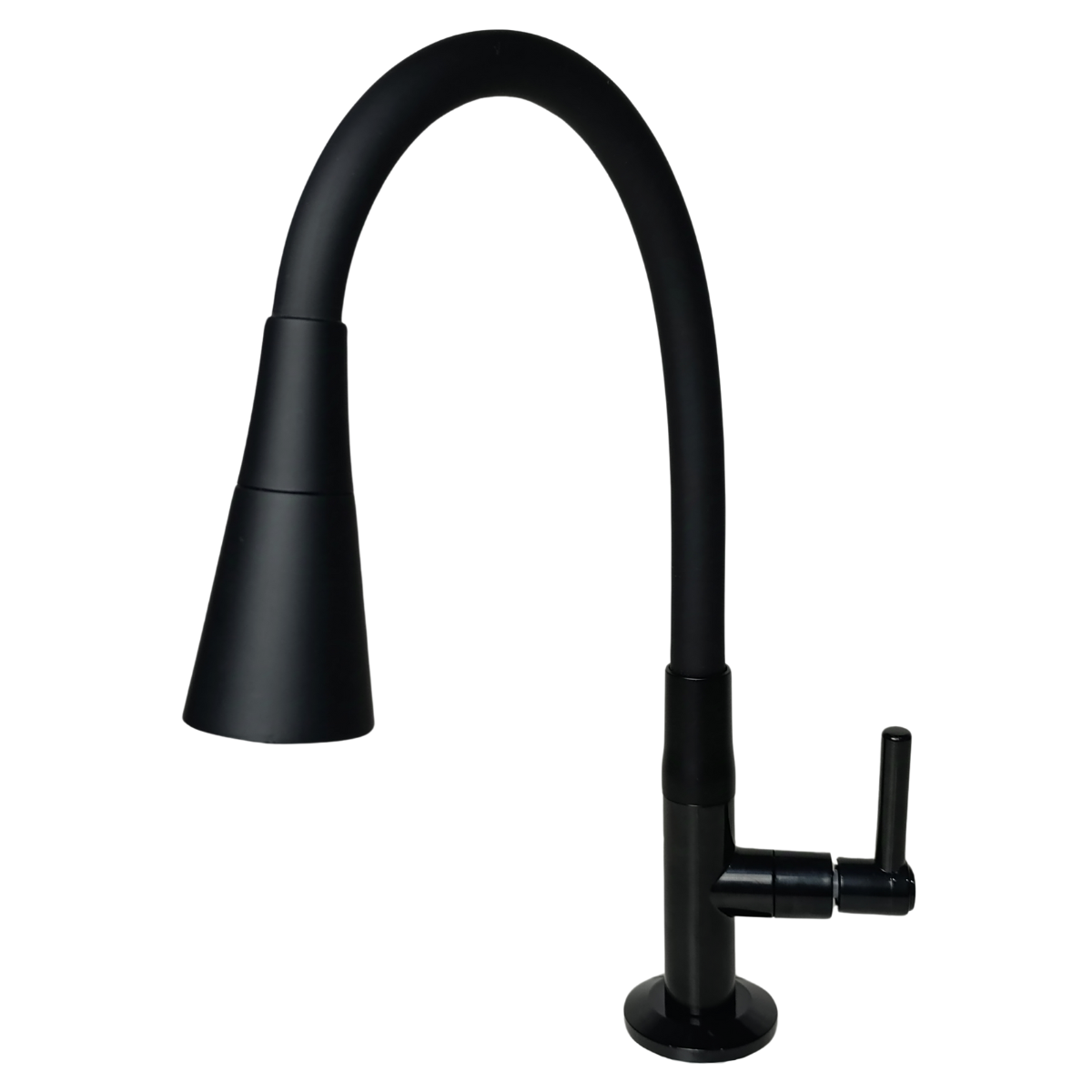 Torneira Preta Gourmet Bancada Abs Jato Duplo Tudo Silicone - 2