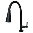 Ver imagem 2 de Torneira Preta Gourmet Bancada Abs Jato Duplo Tudo Silicone