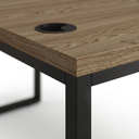Ver mais imagens de Escrivaninha Mesa para Escritório Industrial com Passa-Cabos 190x70cm Office Carvalho/Munique