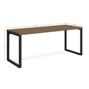 Ver imagem 3 de Escrivaninha Mesa Escritório Diretor Office 190cm Industrial Carvalho E Munique