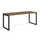 Ver imagem 2 de Escrivaninha Mesa para Escritório Industrial com Passa-Cabos 190x70cm Office Carvalho/Munique