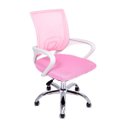 Ver imagem 3 de Conjunto de Escritório Mesa Niara e Cadeira Begônia Mesh Rosa