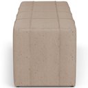 Ver imagem 7 de Puff Decorativo Living Sala de Estar 140 cm Roma W01 Linho Bege Escuro - Lyam Lyam Decor