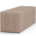 Ver imagem 6 de Puff Decorativo Living Sala de Estar 140 cm Roma W01 Linho Bege Escuro - Lyam Lyam Decor