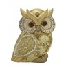 Escultura Coruja Decorativa Dourada 16cm - 1