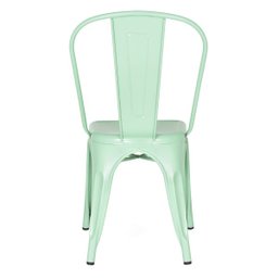 Cadeira Iron Tolix - Industrial - Aço - Vintage - Verde Pastel - 4