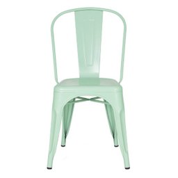 Cadeira Iron Tolix - Industrial - Aço - Vintage - Verde Pastel - 2