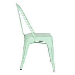 Cadeira Iron Tolix - Industrial - Aço - Vintage - Verde Pastel - 3