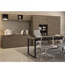 Ver imagem 4 de Armário para Escritório com Chave 3 Portas Office Marrom