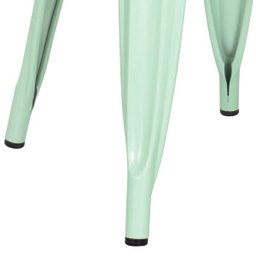 Kit 4 Cadeiras Iron Tolix - Industrial - Aço - Vintage - Verde Pastel - 7