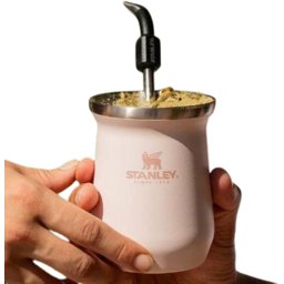 Cuia Stanley Térmica Matte Aço Inox 236ml Terere Chimarrão Rose Quartz - 4