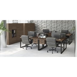 Armário Alto para Escritório 2 Portas e 3 Prateleiras Office  - 5