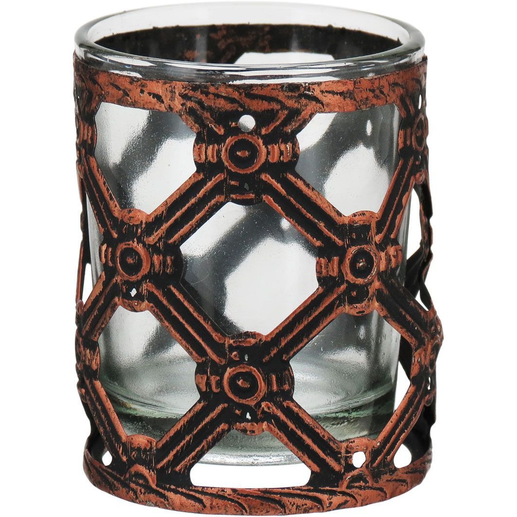 Castiçal Barton de Metal Cobra Para Sala Quarto Porta Velas