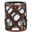 Ver imagem 1 de Castiçal Barton de Metal Cobra Para Sala Quarto Porta Velas