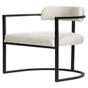 Ver imagem 3 de Kit 02 Poltronas Ohio Linho Bege Estrutura Preto