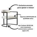 Ver imagem 6 de Kit 02 Poltronas Ohio Linho Bege Estrutura Preto