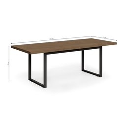 Mesa para Escritório de Reuniões 220cm Office  - 3