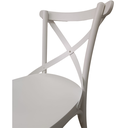 Ver imagem 5 de Cadeira X Madeira Maciça Gourmet Restaurante Cafeteria Casa Laca Branco Fosco