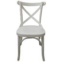 Ver imagem 1 de Cadeira X Madeira Maciça Gourmet Restaurante Cafeteria Casa Laca Branco Fosco