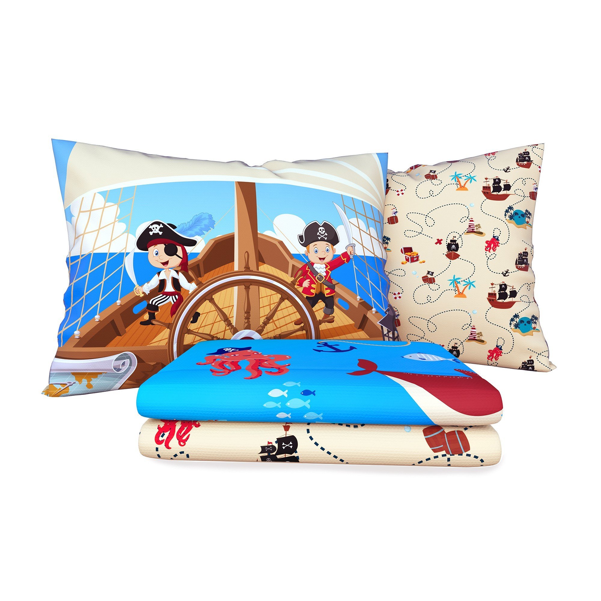 Jogo de Cama Infantil Piratas