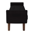 Ver mais imagens de Puff Recamier Calçadeira 160cm Base Madeira Neville P02 Sintético Preto - Mpozenato