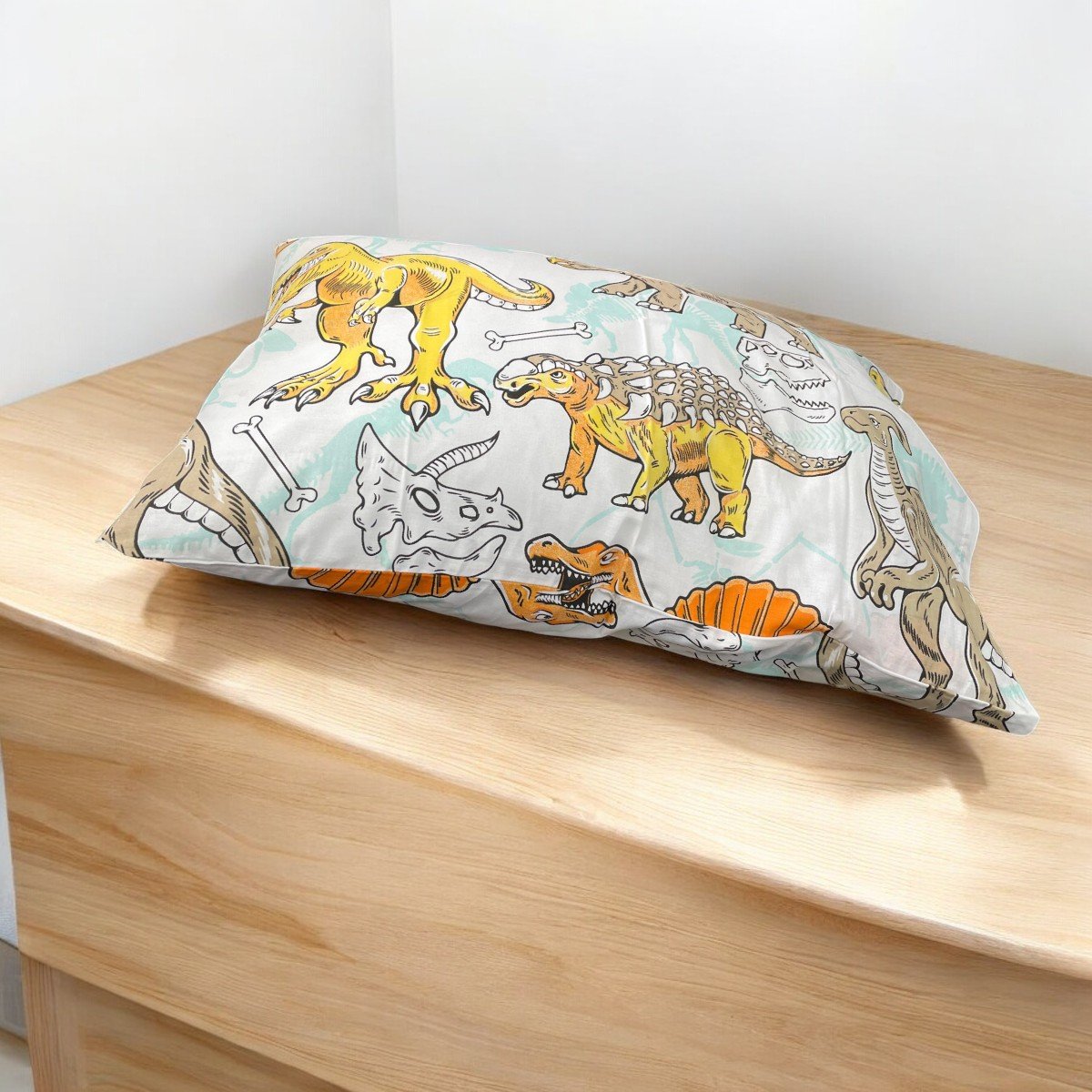 Jogo Cama Dinossauro 100% Algodao Estampado 88x188x30cm - 7