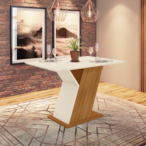 Mesa de Jantar com Tampo em MDF 120cm Juanita Casa 812